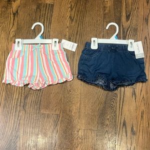 Set of 2 NWT 24 month Carters shorts